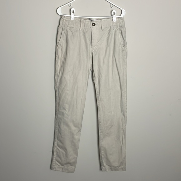 American Eagle Outfitters Light Khaki Slim Straight Pants- size 29 - Picture 1 of 16
